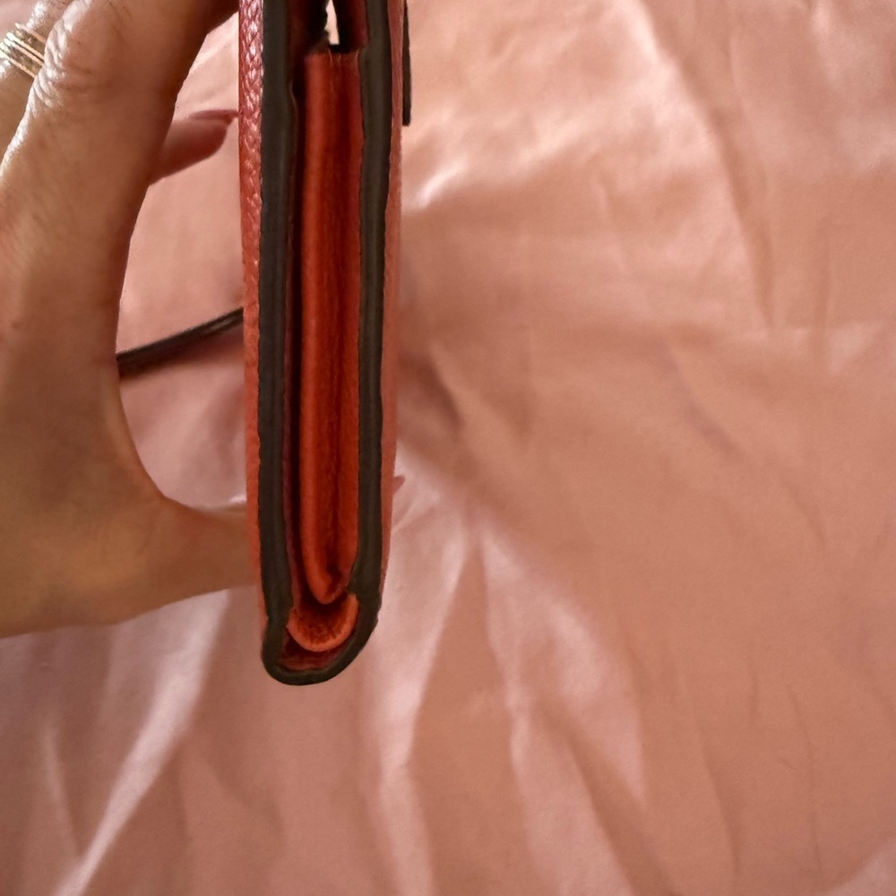 Michael Kors Vibrant Red Leather Clutch - Picture 2 of 10